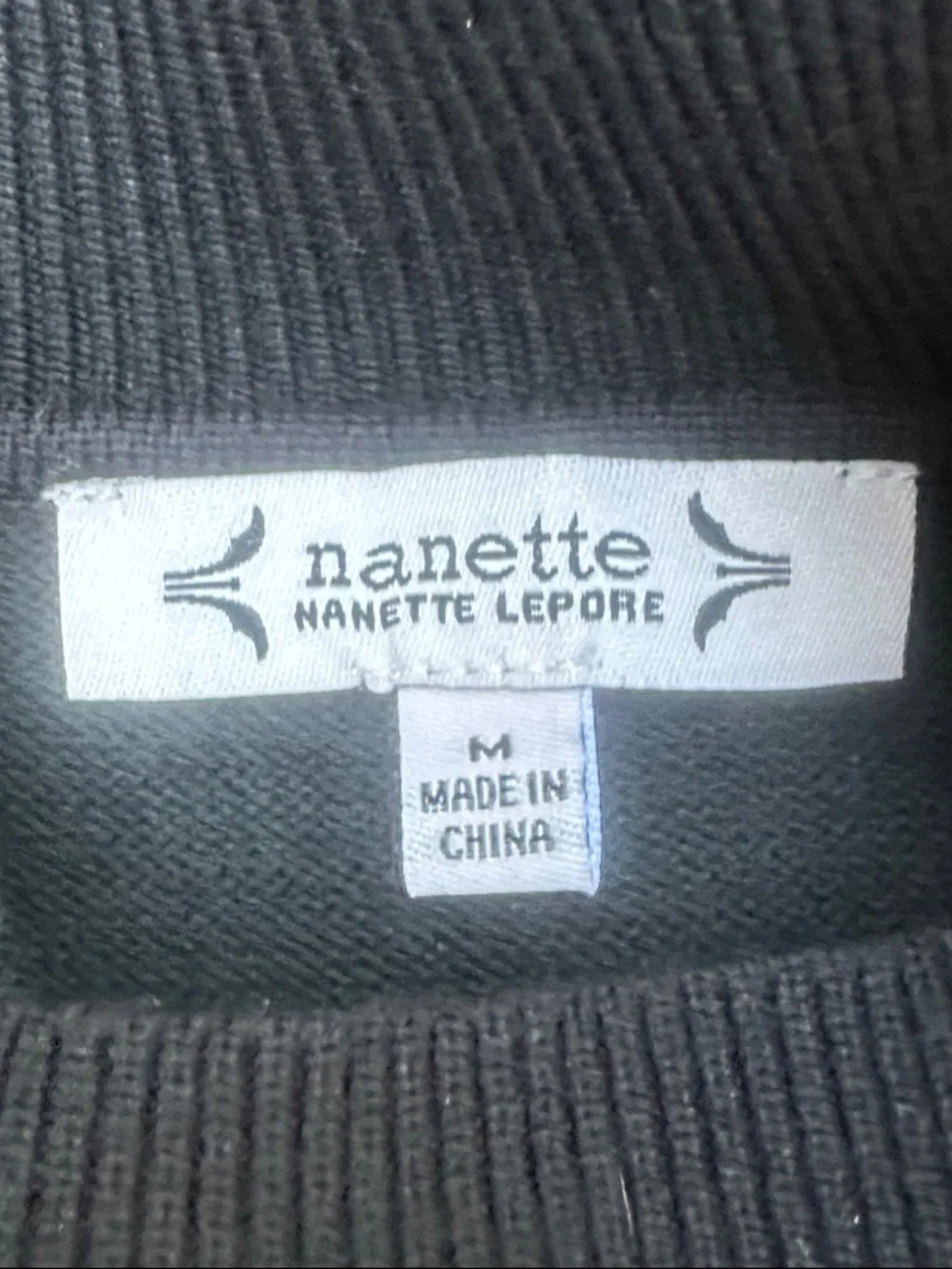 Nanette Lepore Black Ruffle-Sleeve Pullover Sweater - Picture 10 of 11
